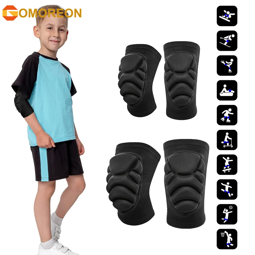 Cycling Protective Gear For Kids - Knie- und Ellbogenschützer für Kinder, Waben-Kompressionshülsen,