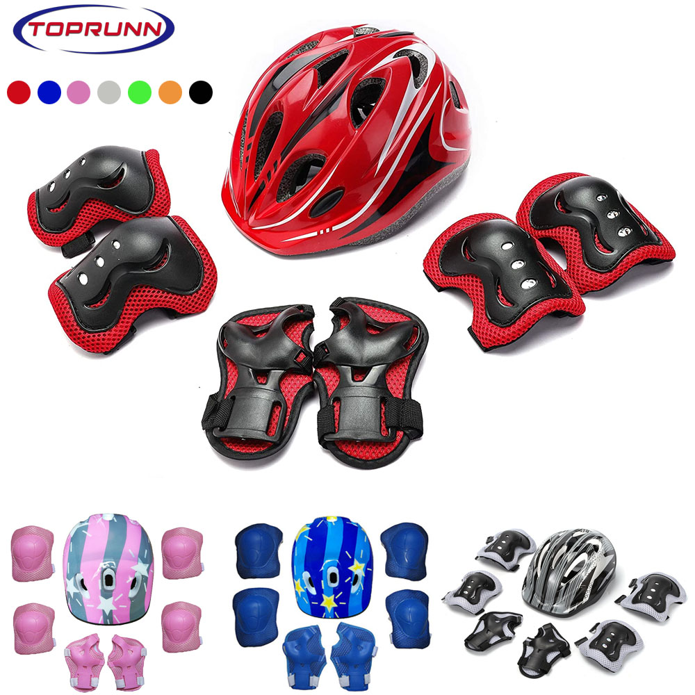 Cycling Protective Gear For Kids - Kinder-Fahrradhelm, Knie-Ellenbogen-Handgelenkschützer, Kleinkind-Helm mit Schutzausrüstung, für