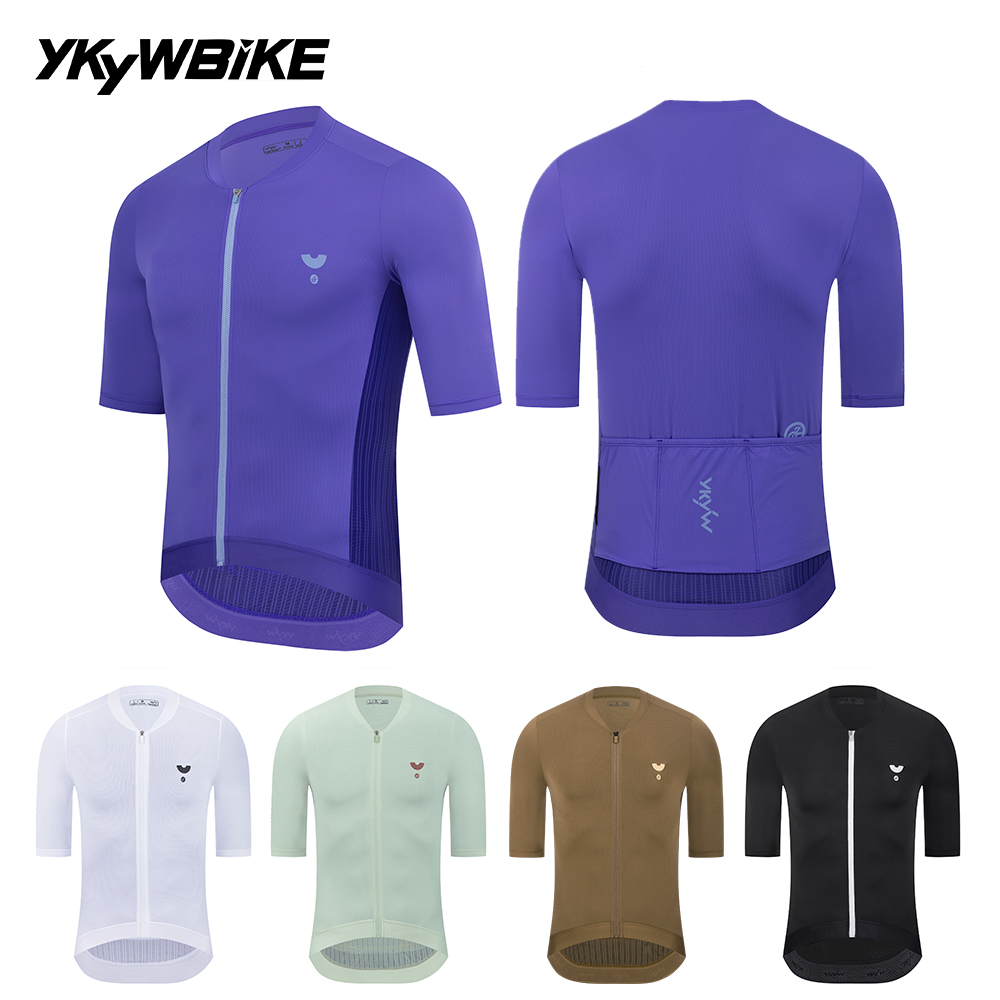 Ykyw Cycling Gear - YKYW 2025 Sommer Lila Radtrikot Herren