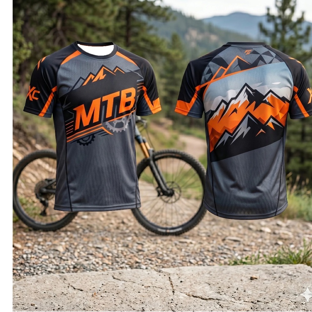 Xc Cycling Gear - Mountain MTB Gear Print Herren Schnelltrocknendes