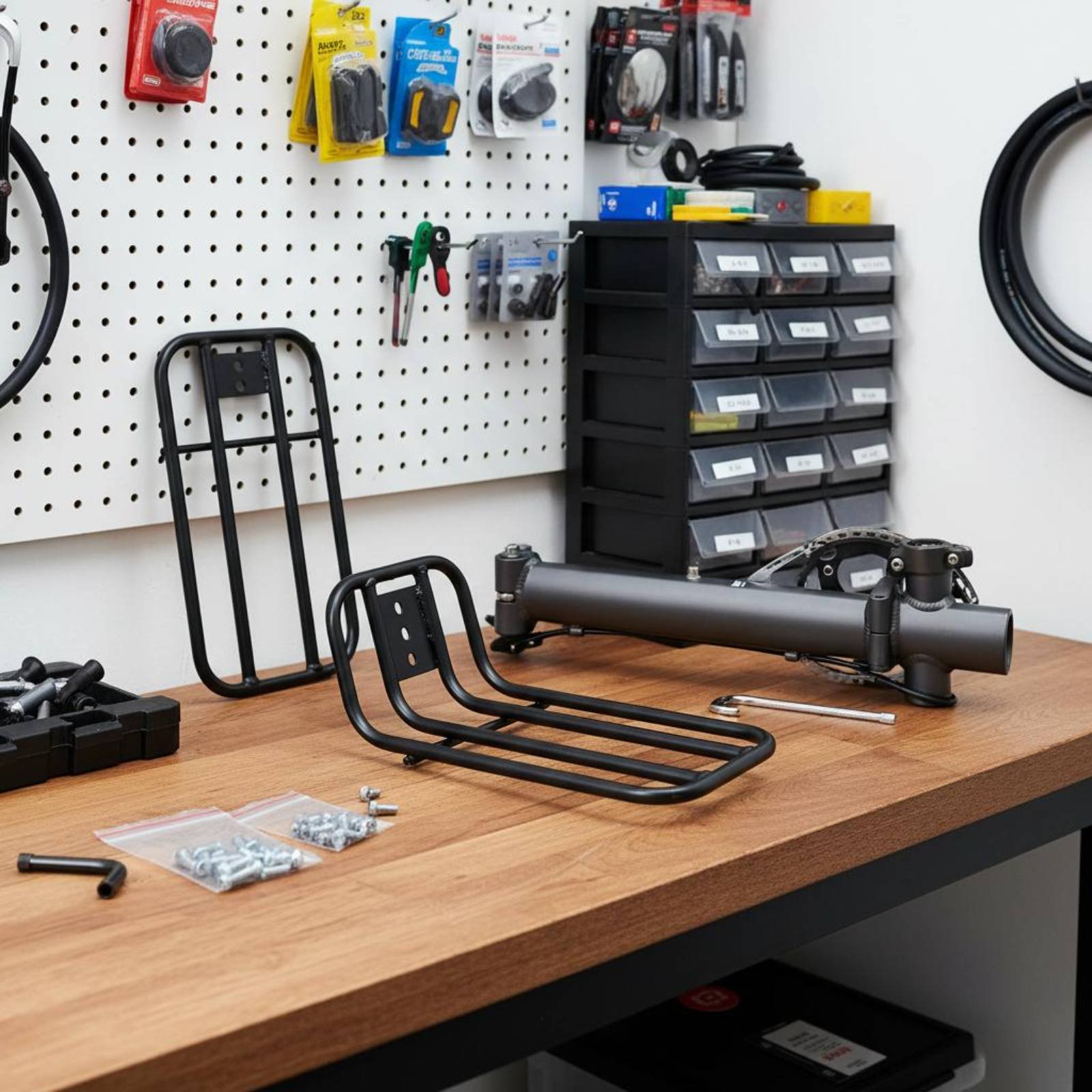 Bike Cargo Rack - Vorderer Gepäckträger für Falträder, robuste Konstruktion,