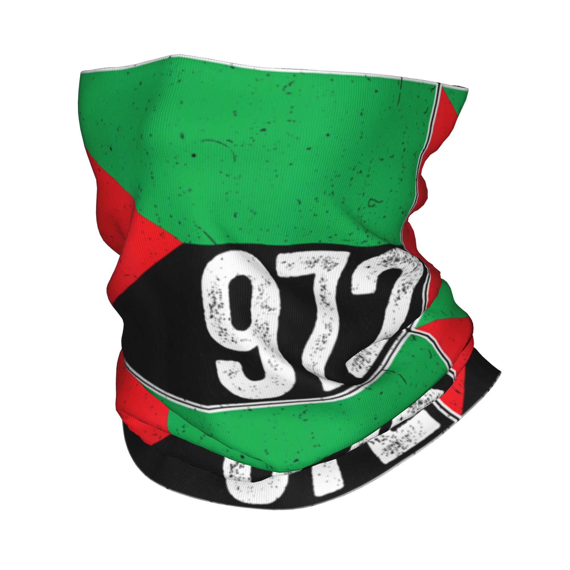 Cycling Headwear - Martinique 972 Madinina Flag Bandana Halstuch