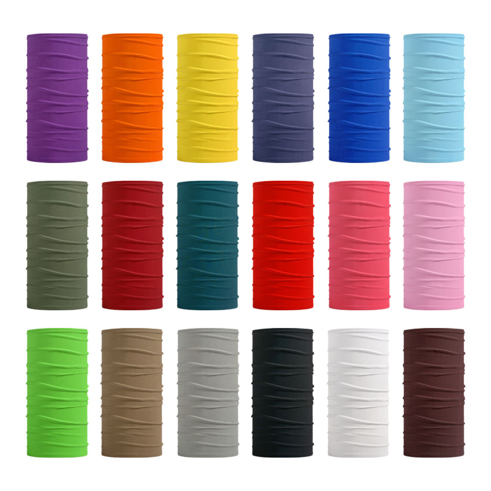 Cycling Headwear - Nahtlose einfarbige Bandanas für Männer und