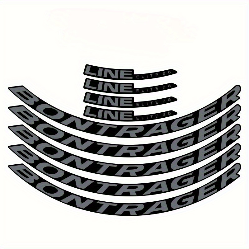 Cycling Gear Sale - 9-teiliges 2D-Helm-Aufkleber-Set, Bontrager Fahrrad-Dekorfolien, Wasserfeste Vinyl-Aufkleber