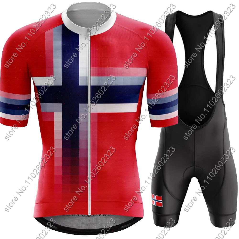 Cycling Gear Sale - 2024 Norwegen Rad trikot Nationalmannschaft Set