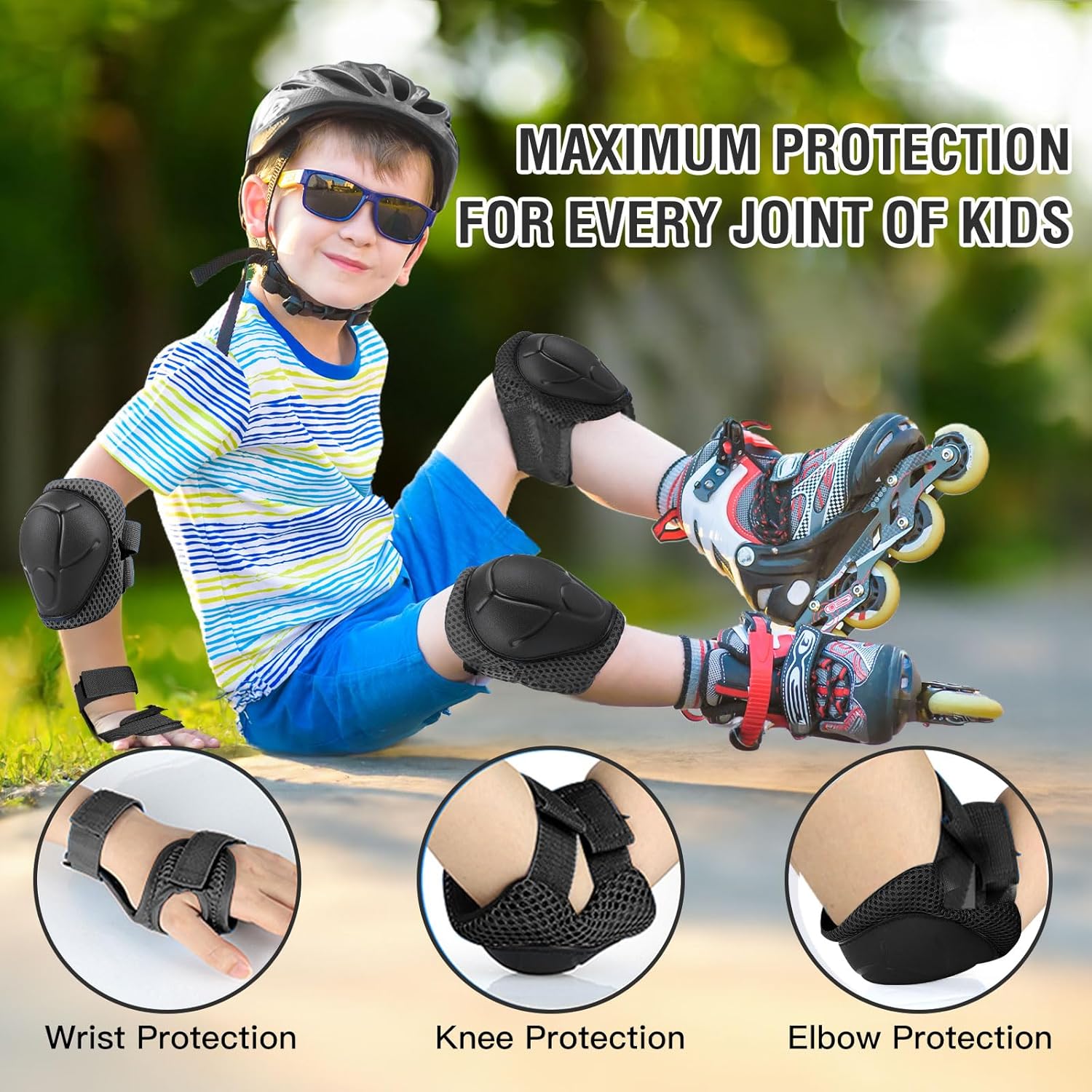 6-teiliges Kinderschutzausrüst – Cycling Protective Gear For Kids Bewertung und Preis