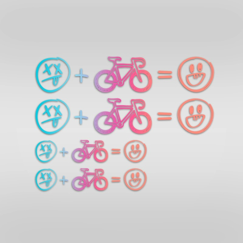 4 Stück Happy Face Fahrradaufk – Cycling Gear Sale Bewertung und Preis