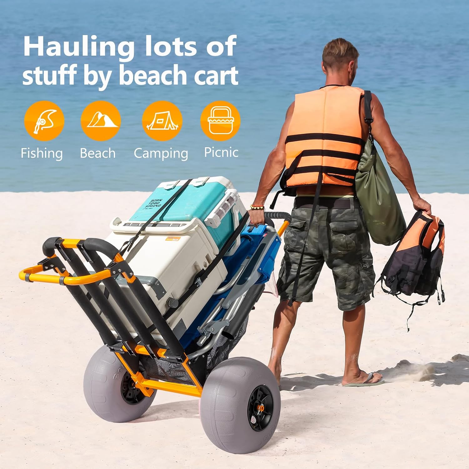 Bonnlo Strand-Angelwagen, Stra – Water Bottle Holder Bewertung und Preis