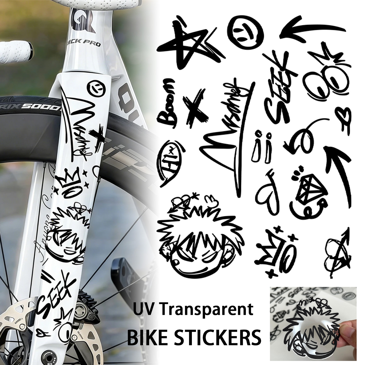 UV-transparente Graffiti DIY F – Cycling Gear Sale Bewertung und Preis