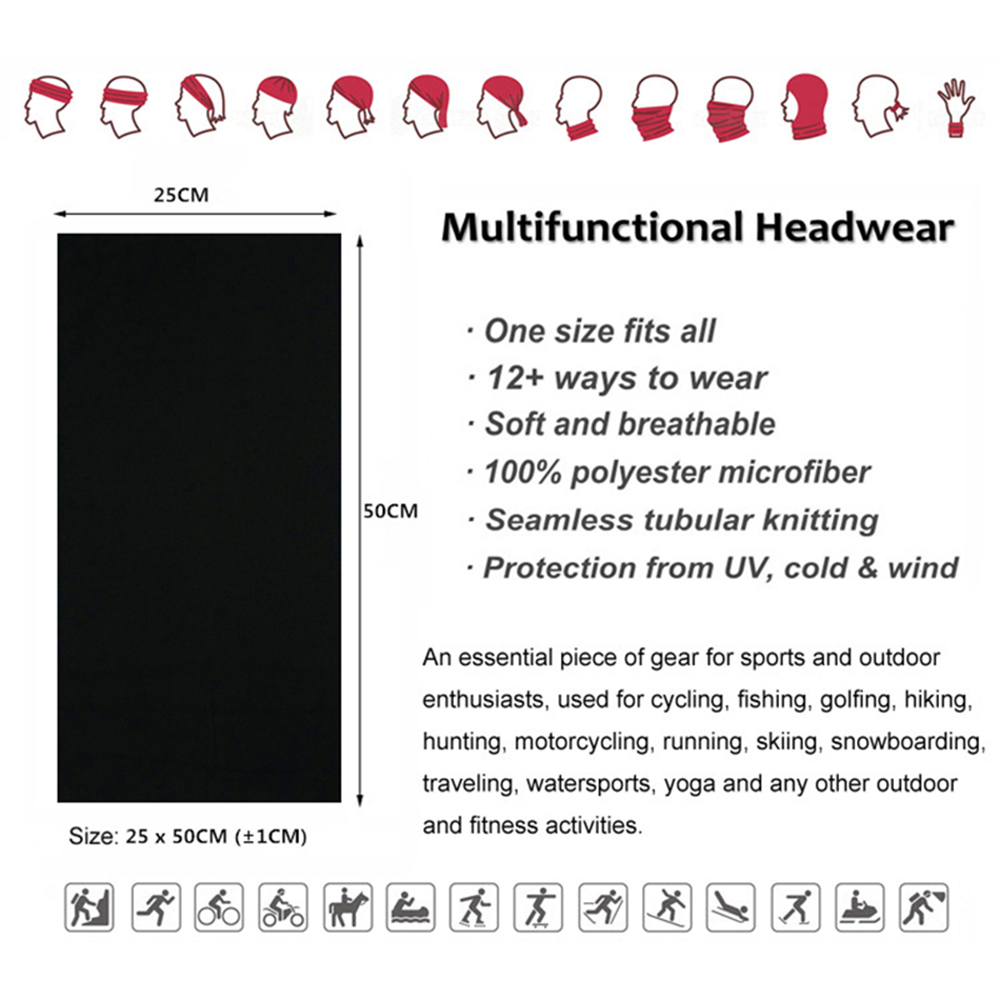 Nahtlose einfarbige Bandanas f – Cycling Headwear Bewertung und Preis